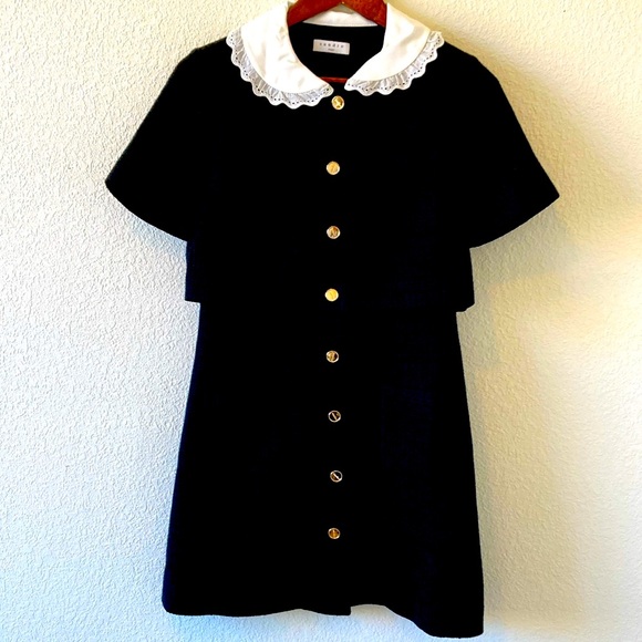 Sandro Peter Pan Collar Dress - Picture 5 of 7